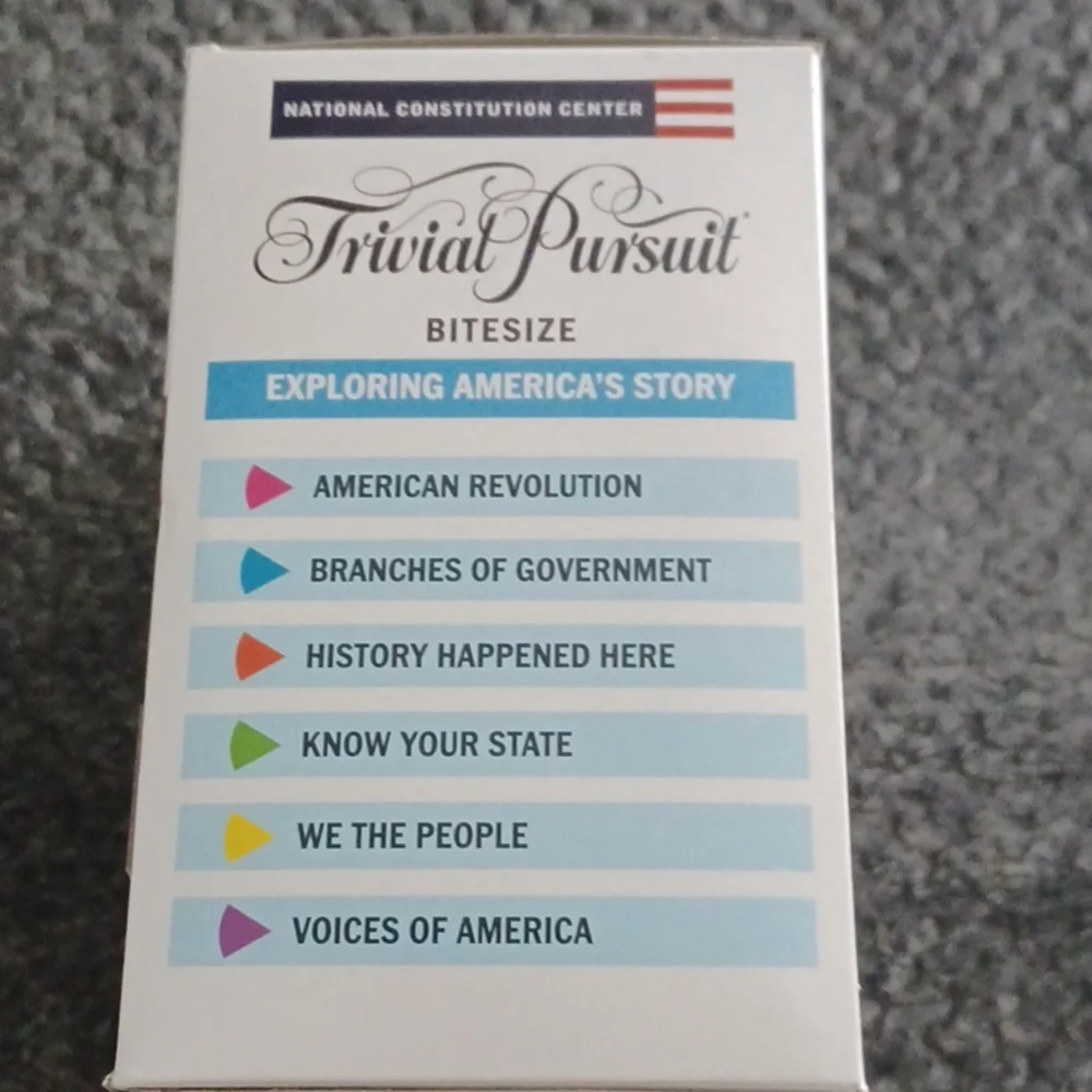 New Trivial Pursuit Bitesize Exploring America's Story